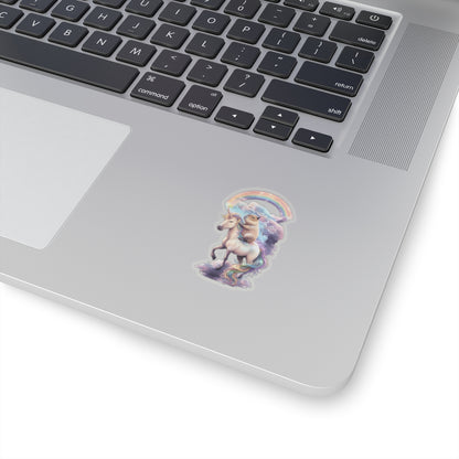 Whimsical Unicorn & Capybara  Vinyl Stickers | Colorful Rainbow Decor