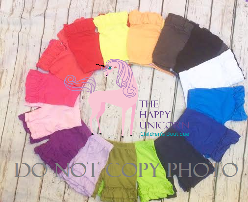 ****Double Ruffle Shorts-Sizes 18M/2T
