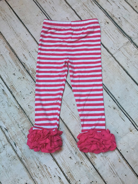 HOT PINK/WHITE STRIPE ICINGS