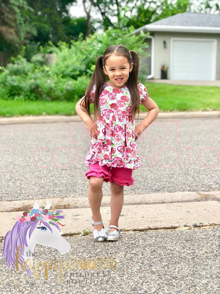 ****Double Ruffle Shorts-Sizes 6M/12M