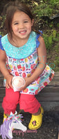 ****Strait Legged Triple Ruffle Capris-SIZES 5T/6Y/7Y