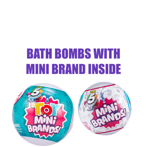 BATH BOMB WITH A MINI BRANDS TOY INSIDE!