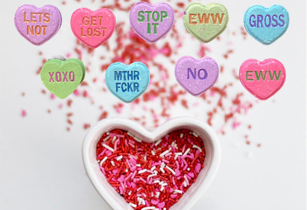 Heart Message Bath Bombs