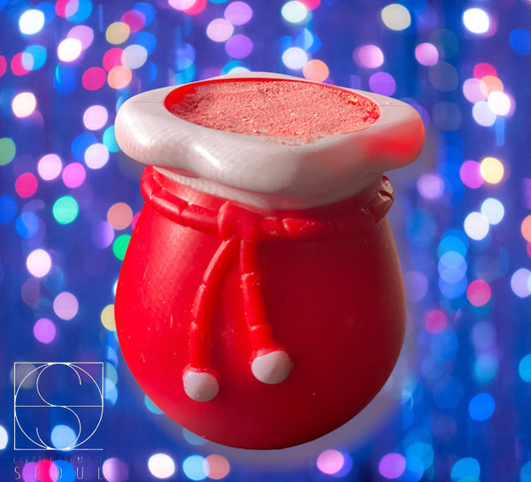 SANTA BUCKET WITH POPPING FIZZY BOMB DUST & SURPRISE LED LIGHT INSIDE