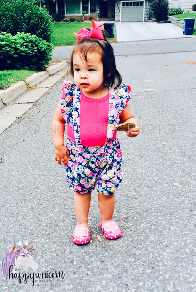 ****FLORAL SUSPENDERS